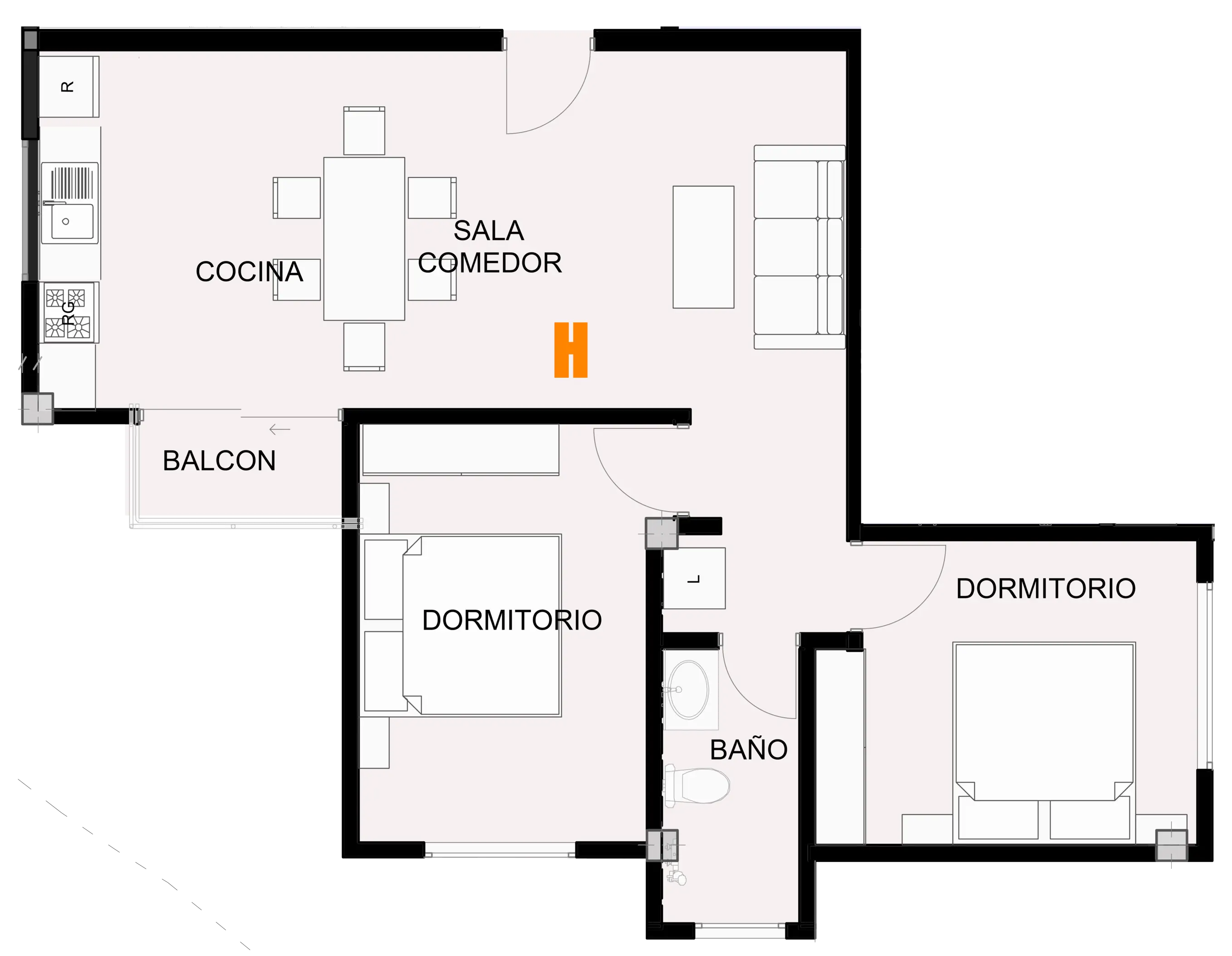 Plano de Torre Altamira - 4H