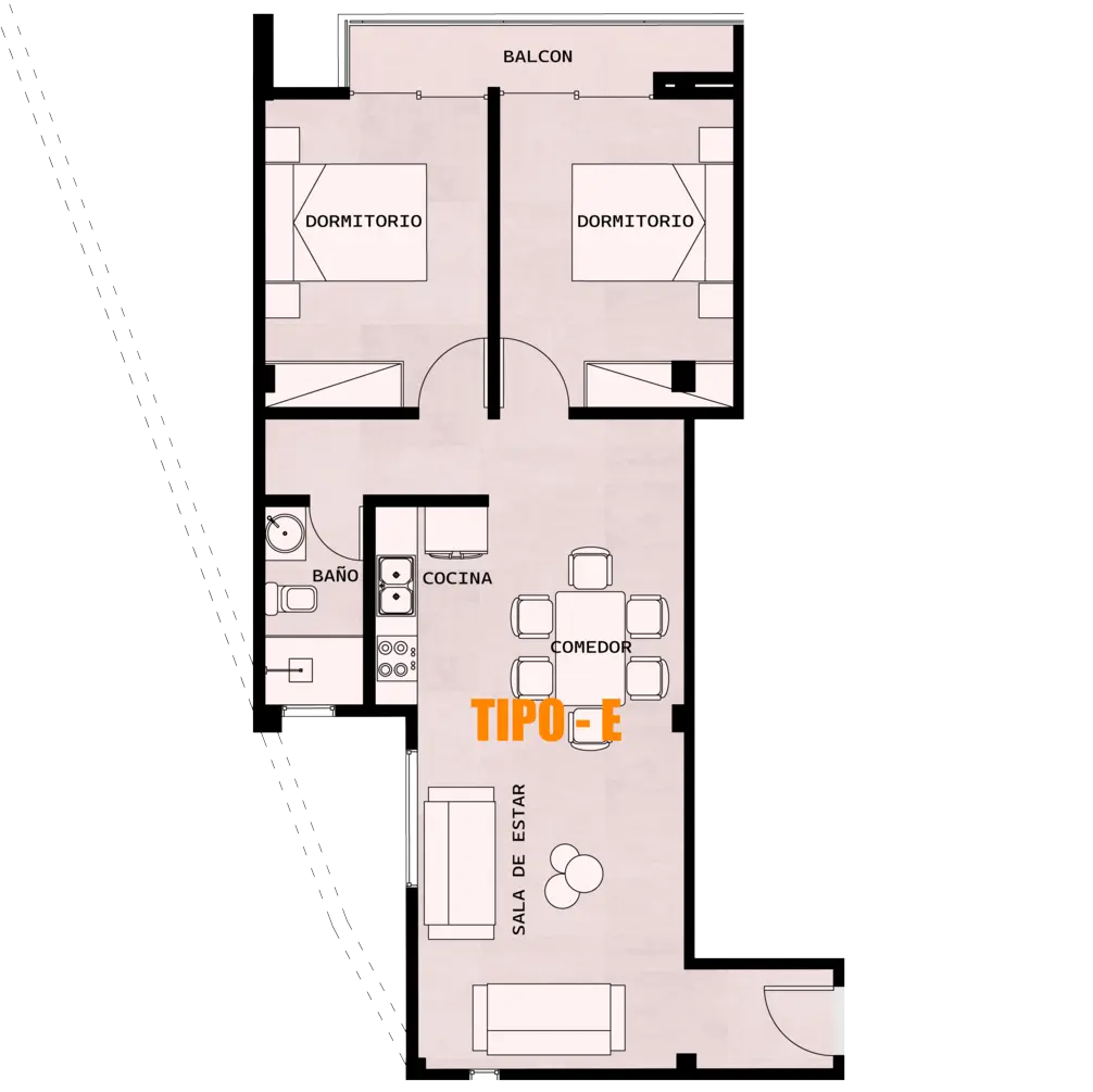 Plano de Torre Río Vida - 2E